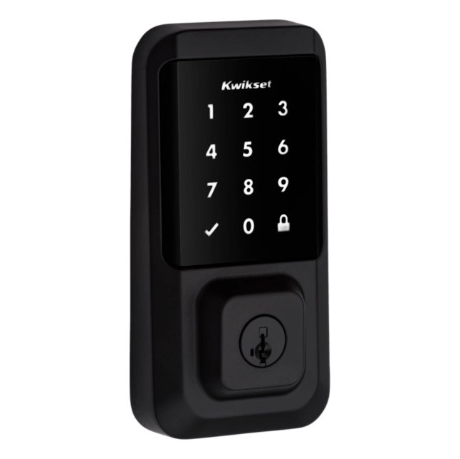 Kwikset 939WIFITSCR-514S Halo Wi-Fi Enabled Smart Lock Deadbolt with Touchscreen Iron Black Finish